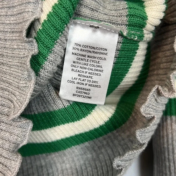 BP Ribbed‎ Striped Long Sleeve Crewneck Sweater Size XL NWT - Picture 5 of 6